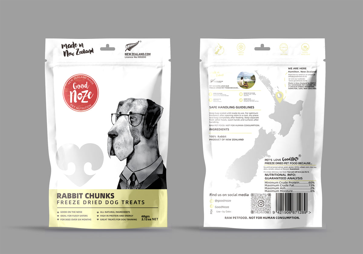 Rabbit Chunks 60g – GoodNoze